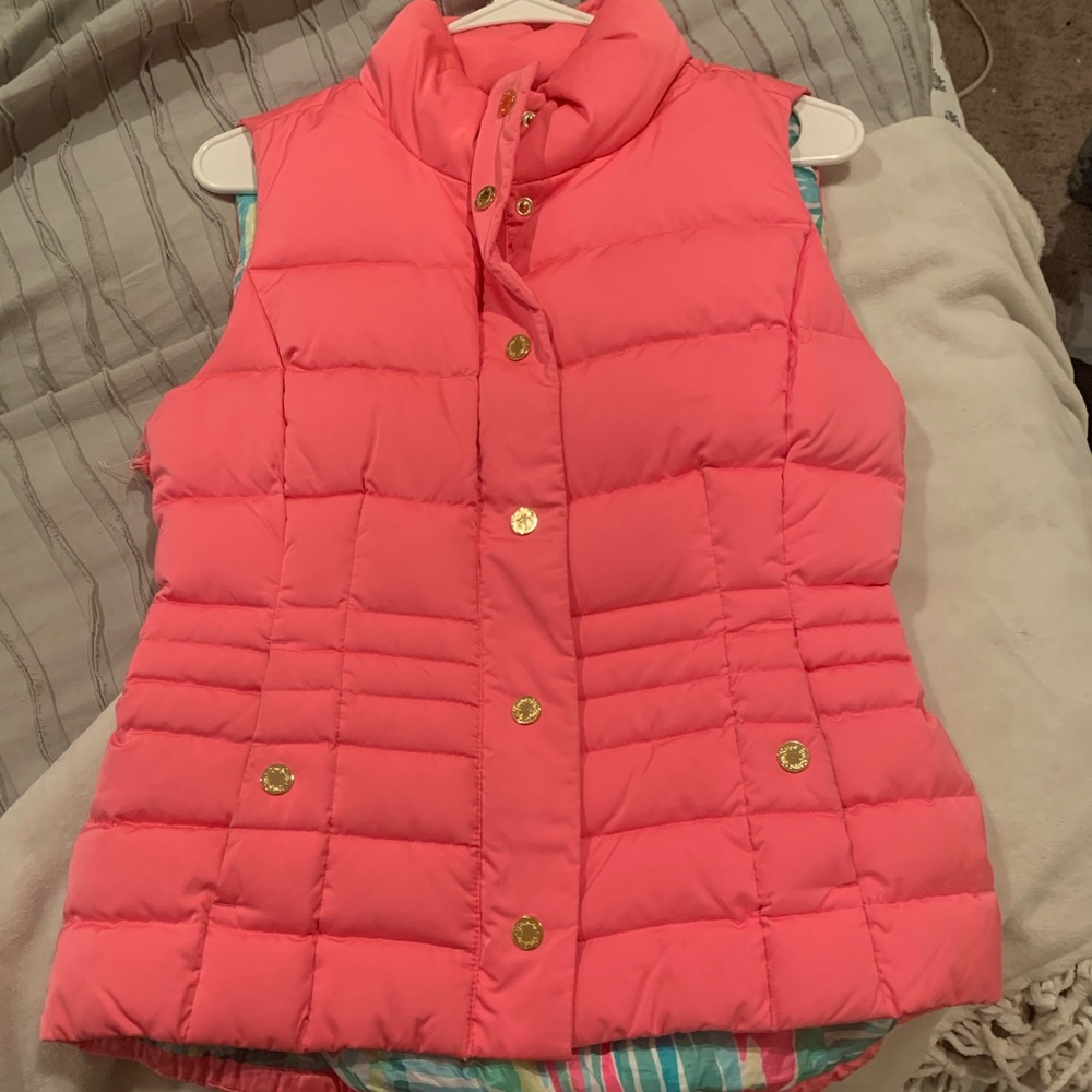 Hot pink lily Pulitzer vest